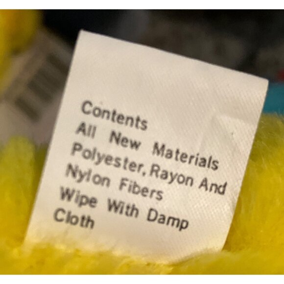 Crayola Burger King Plush Yellow Teddy Bear 1986 Vintage - Picture 3 of 12